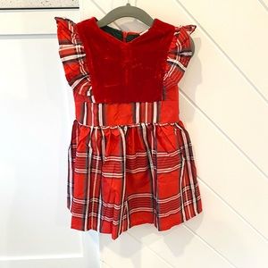 Toddler Plaid Holiday Dress